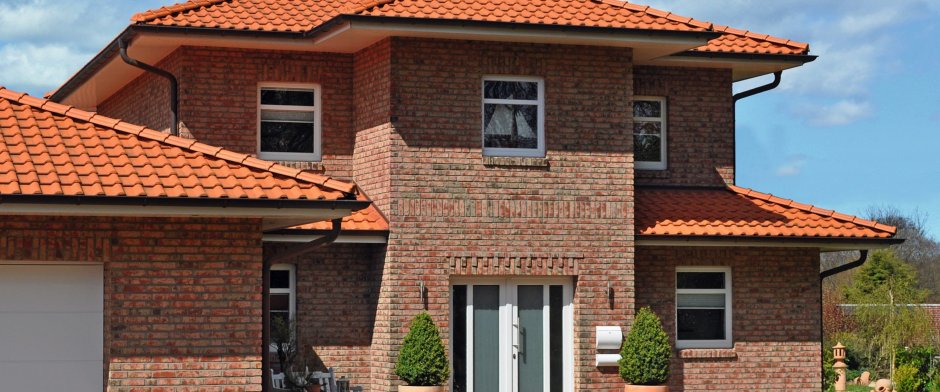 Красивые фасады из кирпича