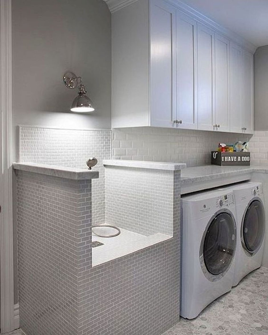 Постирочная в ванной комнате