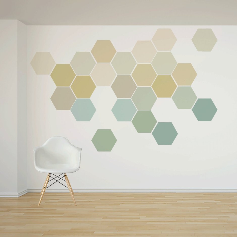 Декор стен сотами