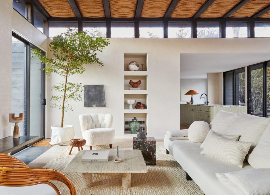 Спальня в стиле эко бохо