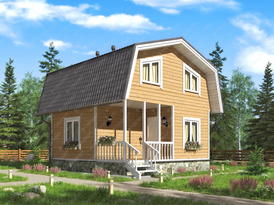 Садовый дом Зодчий 6х6