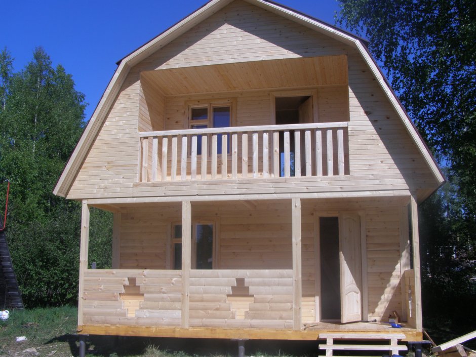 Терраса с балконом