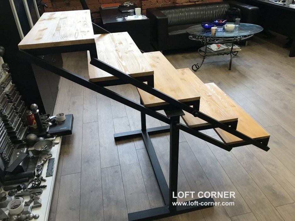 Стол стеллаж лофт Корнер