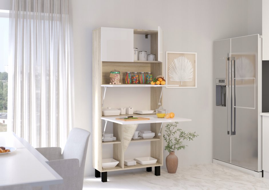 Стеллаж с откидным столом