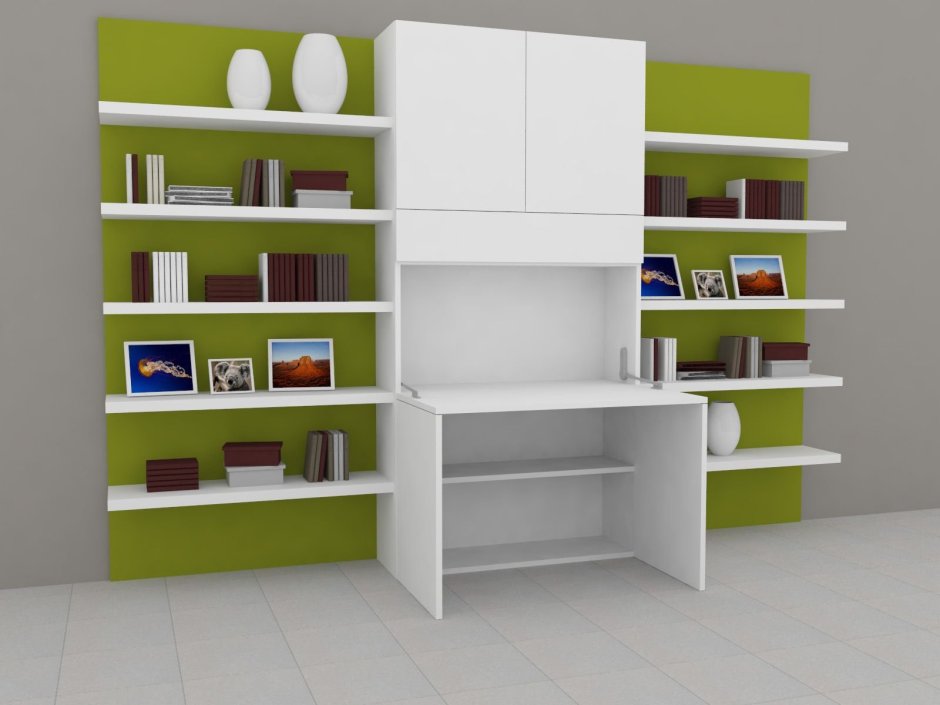 Стеллаж для школьника с полками