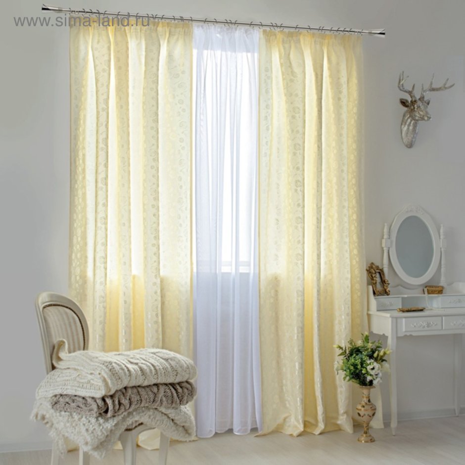 Жаккардовые Рашель шторы