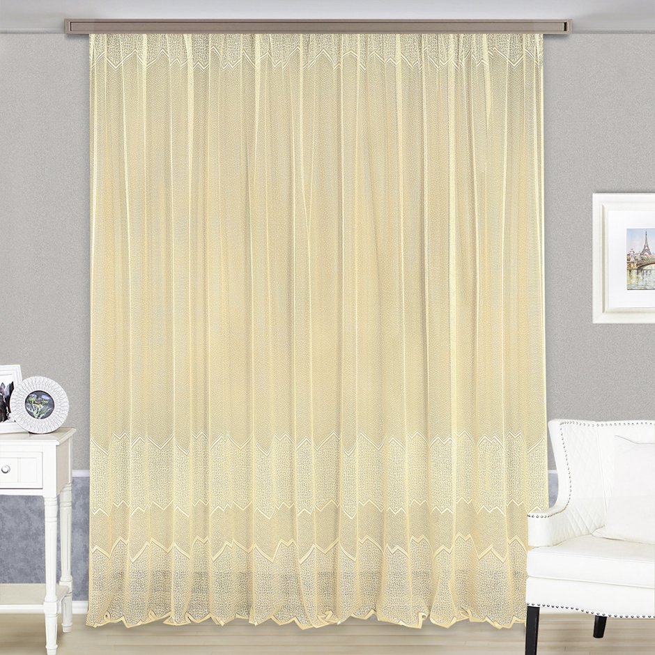 Шторы с органзой в зал