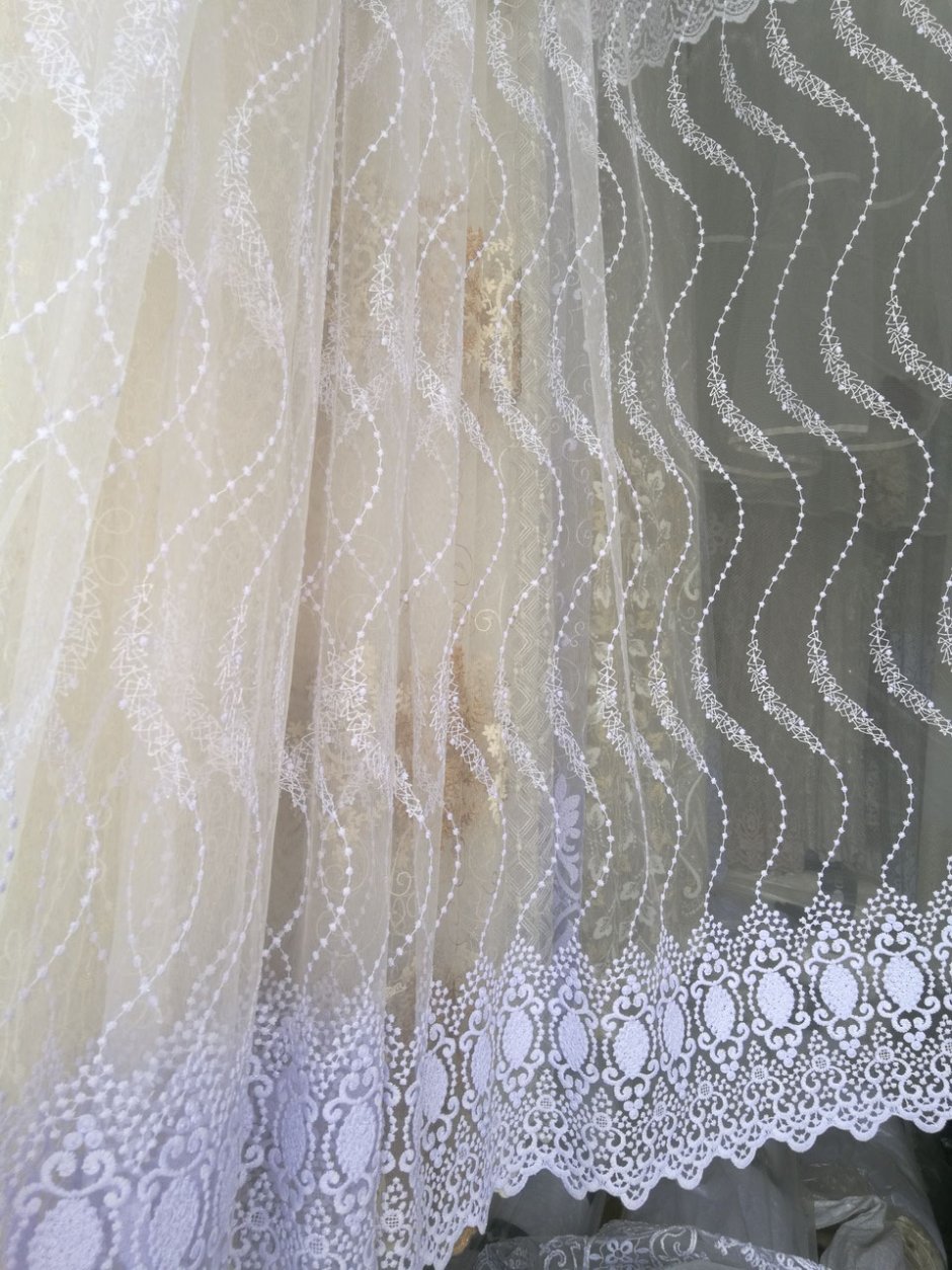 Тюль цвета шампань в интерьере