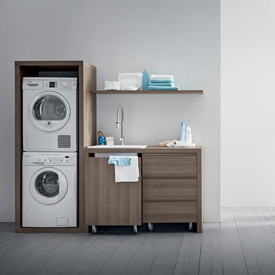 Стиральная и сушильная машина в колонну Bosch