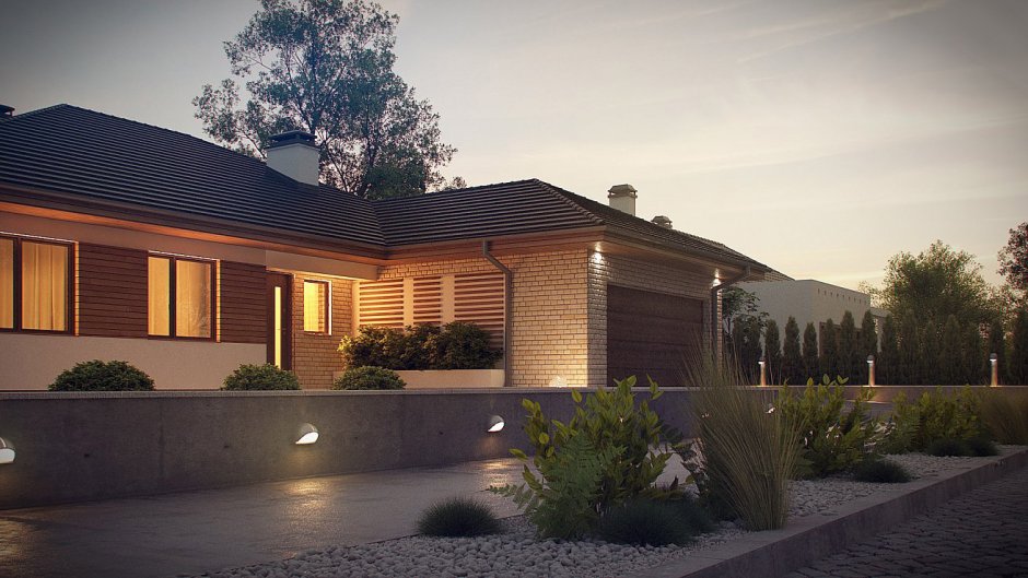 Z500 проекты одноэтажных с террасой