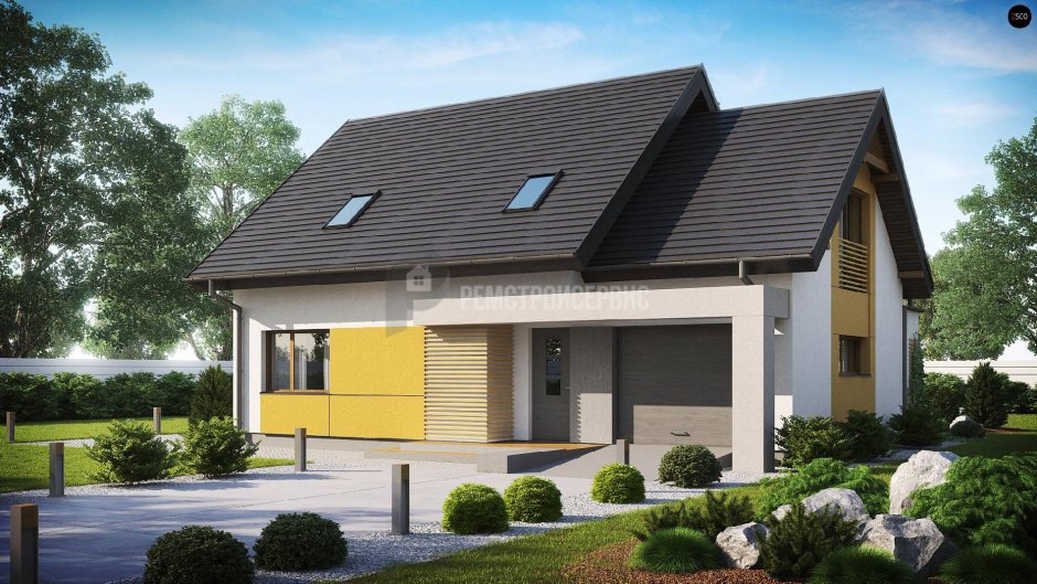 Проект z500 с мансардой