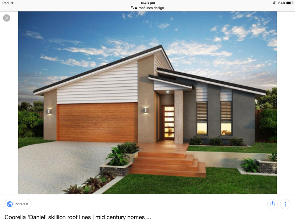 Дом с односкатной крышей Скандинавия проект