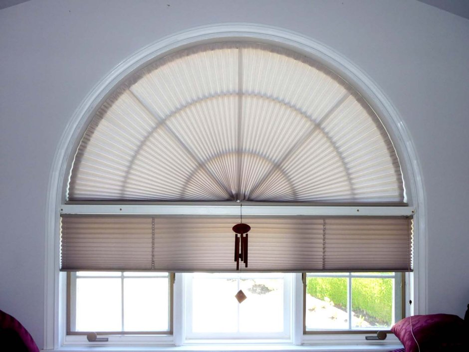 Шторы на полукруглое окно
