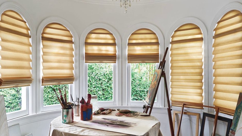 Шторы на арочные окна