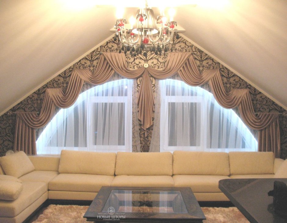 Шторы на арочные окна