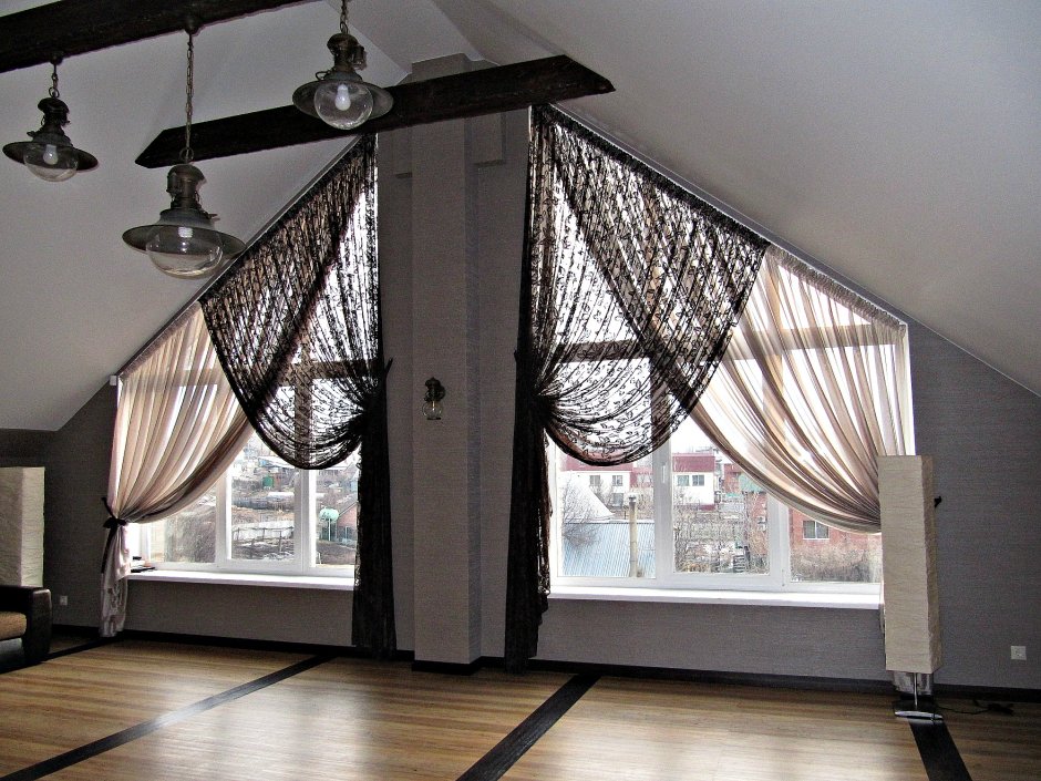 Шторы на нестандартные окна