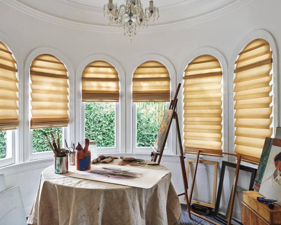 Шторы на арочные окна