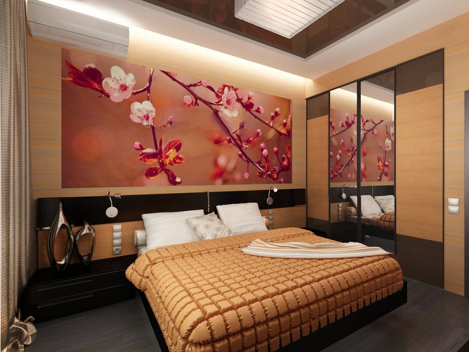 Фотообои в спальню