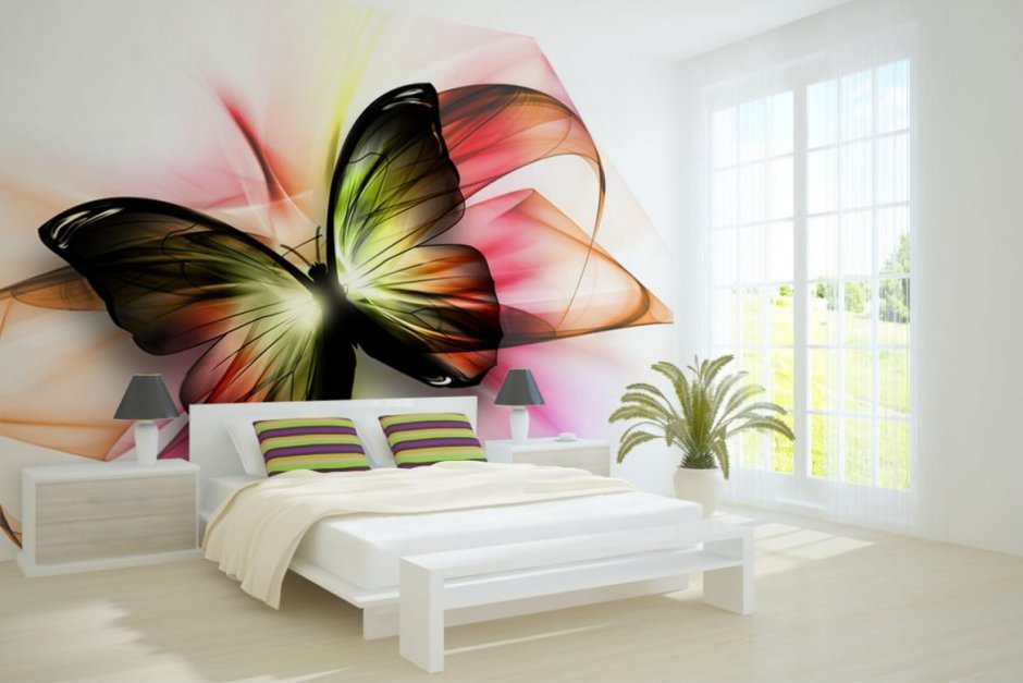 Красивые фотообои в спальню