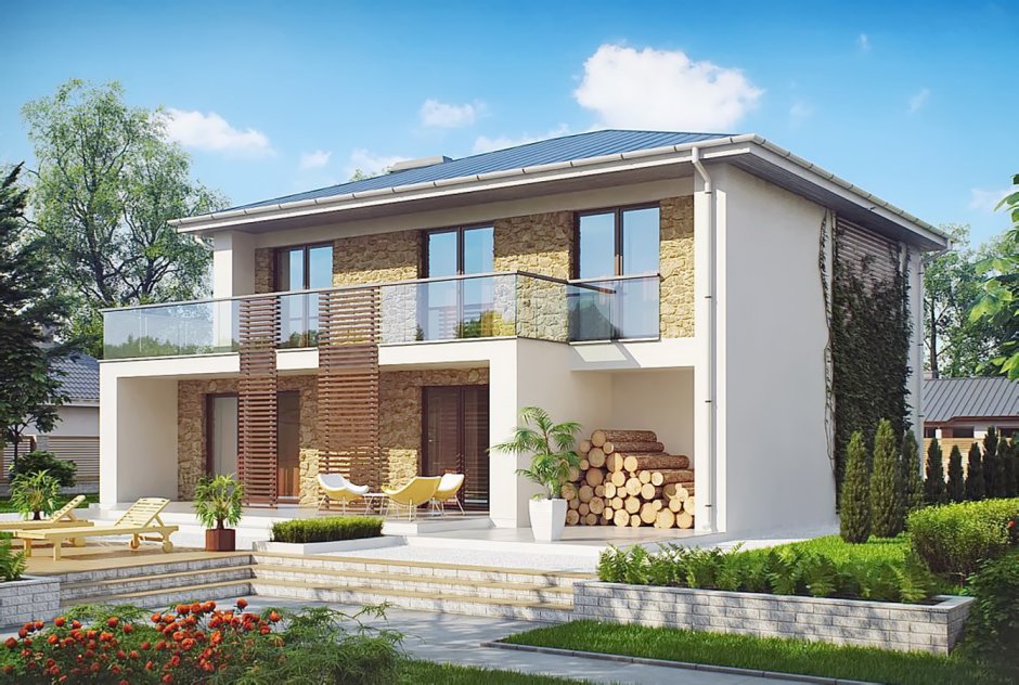 2х этажный дом с террасой