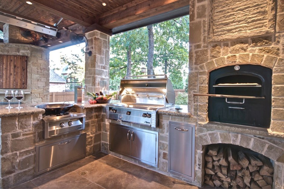 Отделка кухни плиткой