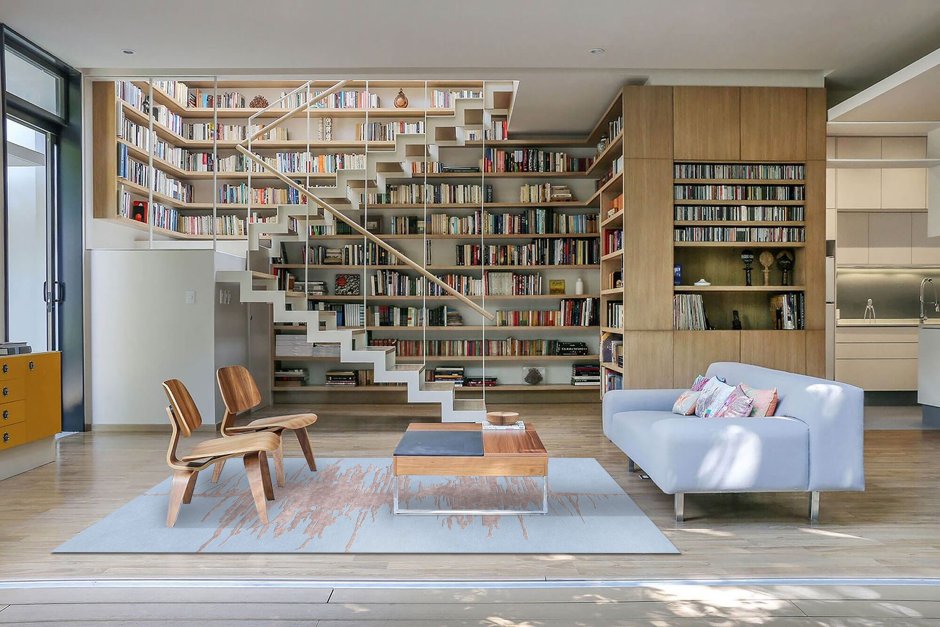 Домашняя библиотека интерьер