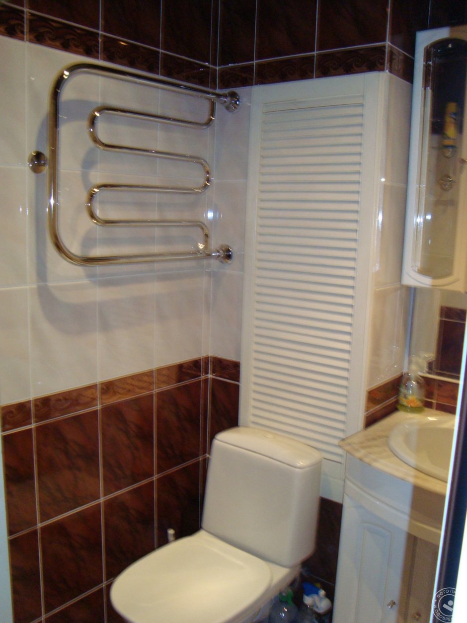 Небольшая стильная ванная комната