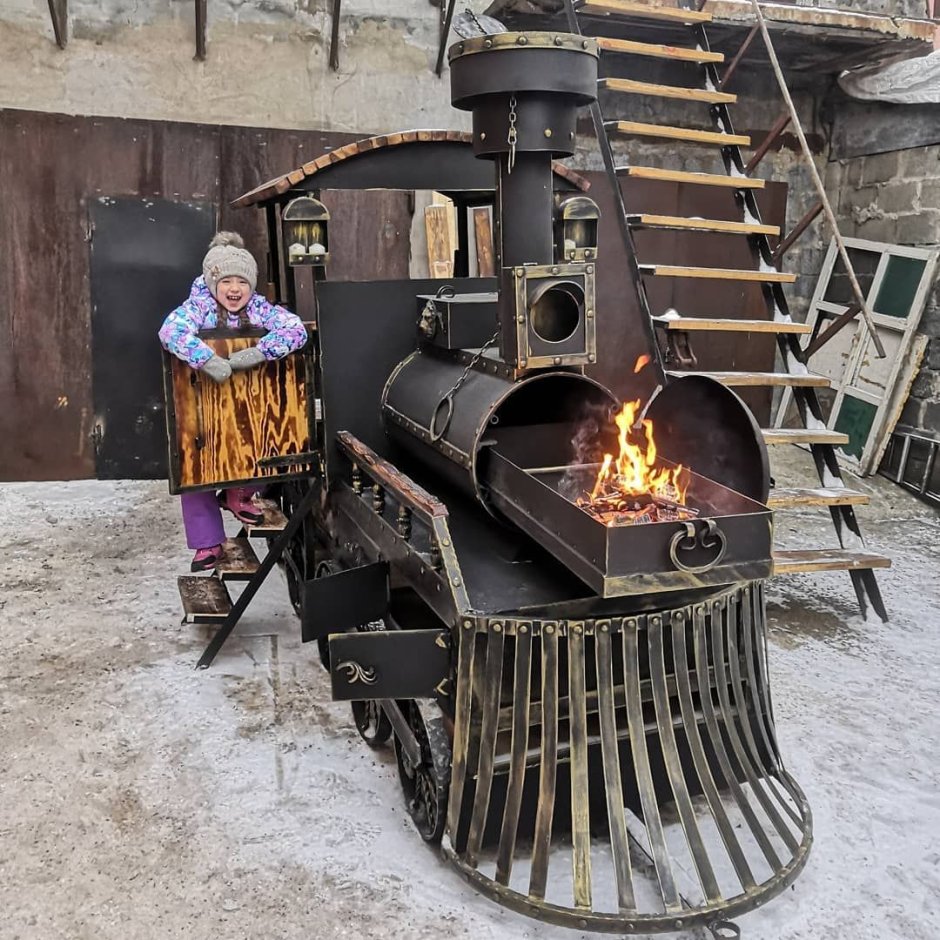 Мангал фура из газового баллона