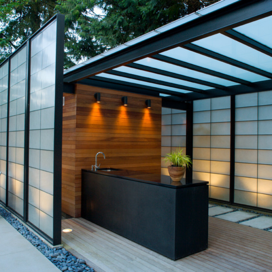 Сотовый поликарбонат в интерьере