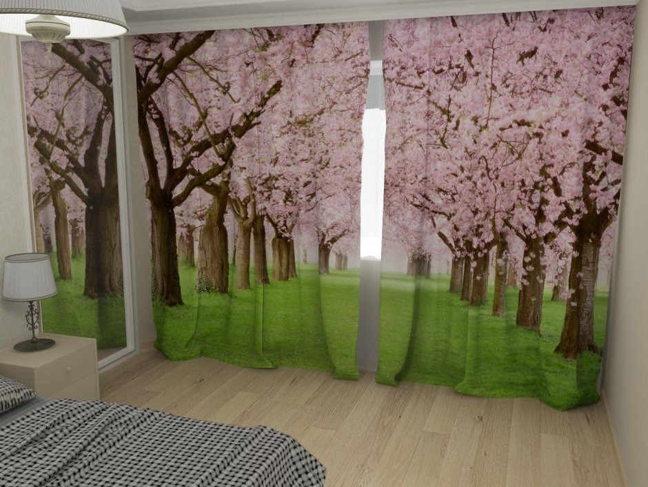 Шторы с природой