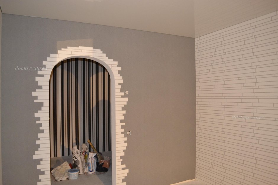 Отделка оконного проема декоративным камнем