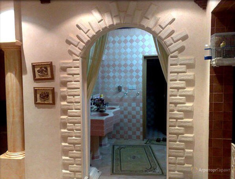 Арка из декоративного камня