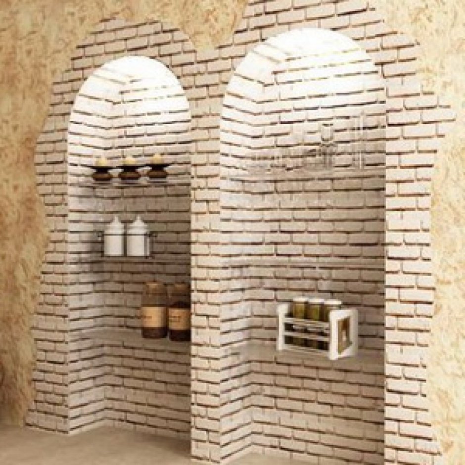 Отделка арки декоративным камнем