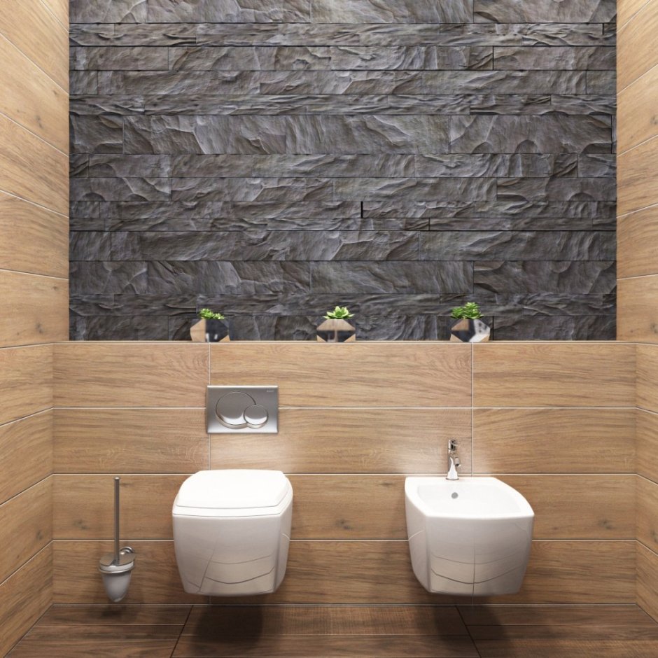 Ламинат на стене в спальне