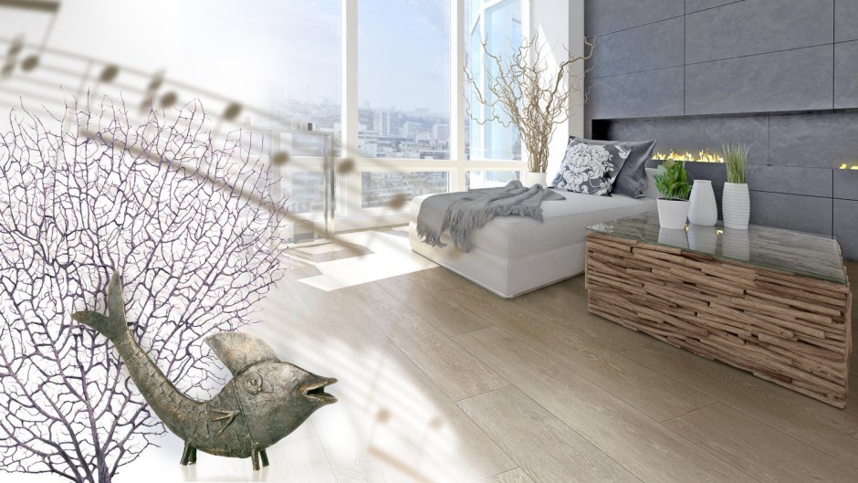 Отделка стен ламинатом на кухне