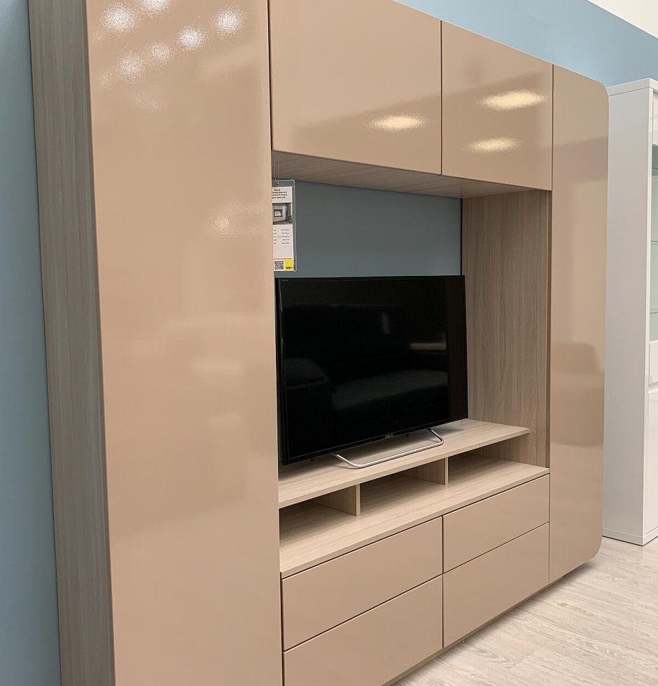 Румба гостиная 03.272 (ясень шимо светлый/мокко глянец)