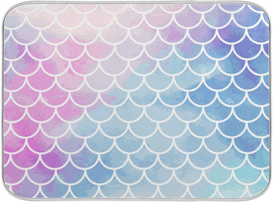 Фон чешуя Русалка акварель