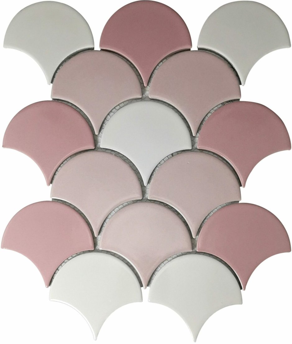 Керамическая мозаика рыбья чешуя а32