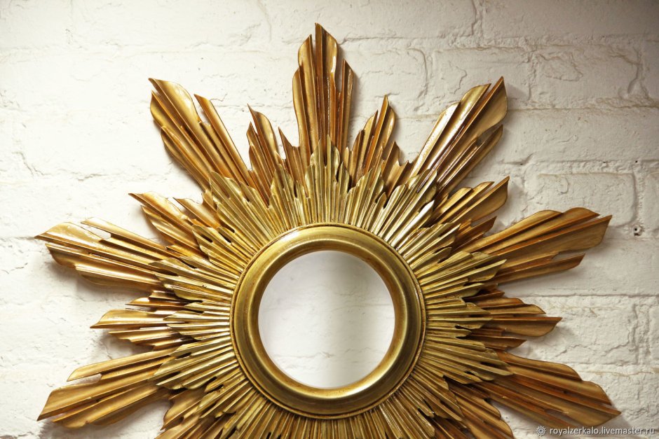 Декор зеркала палочками