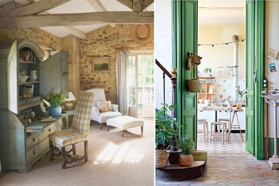 Интерьеры в стиле лофт Кантри