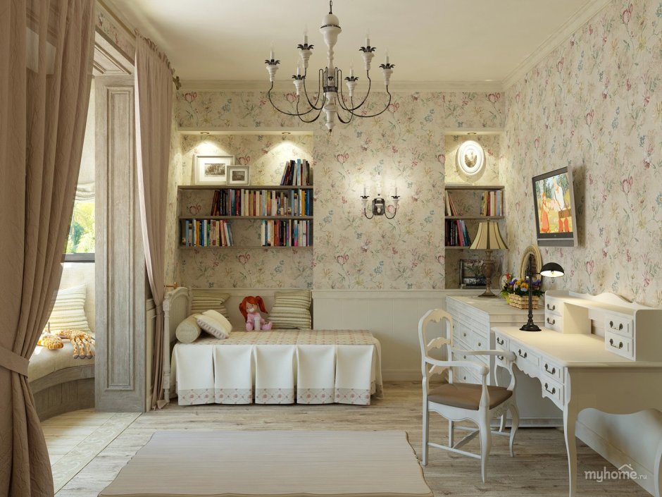 Спальня в стиле деревенский Прованс