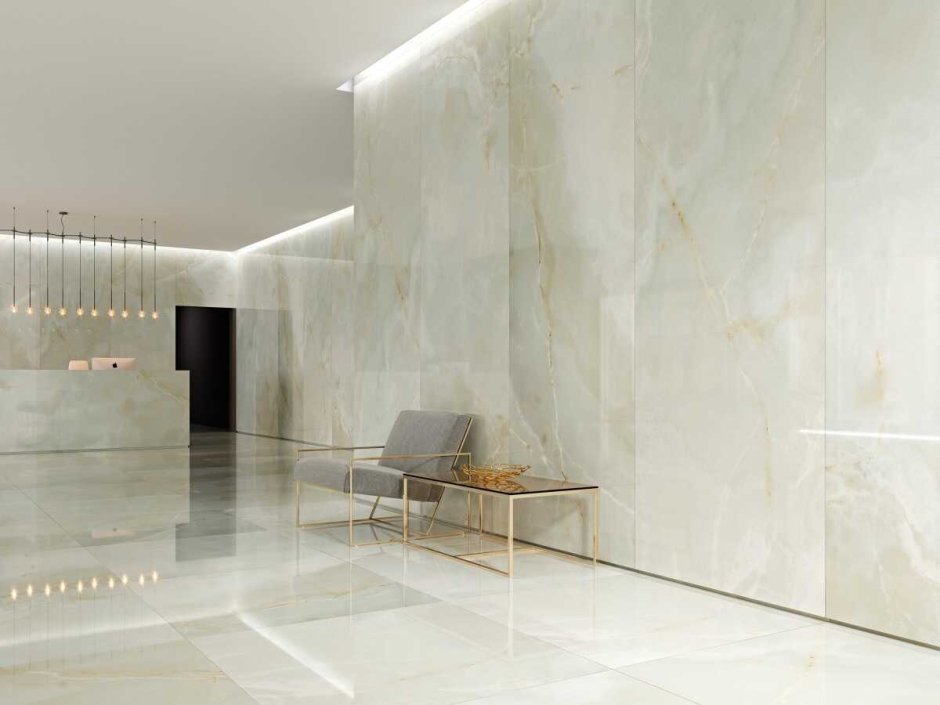 (Grespania) керамогранит Coverlam Onice Blanco Pulido 120х260х5.6mm