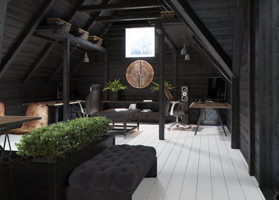 Мансарда в стиле лофт