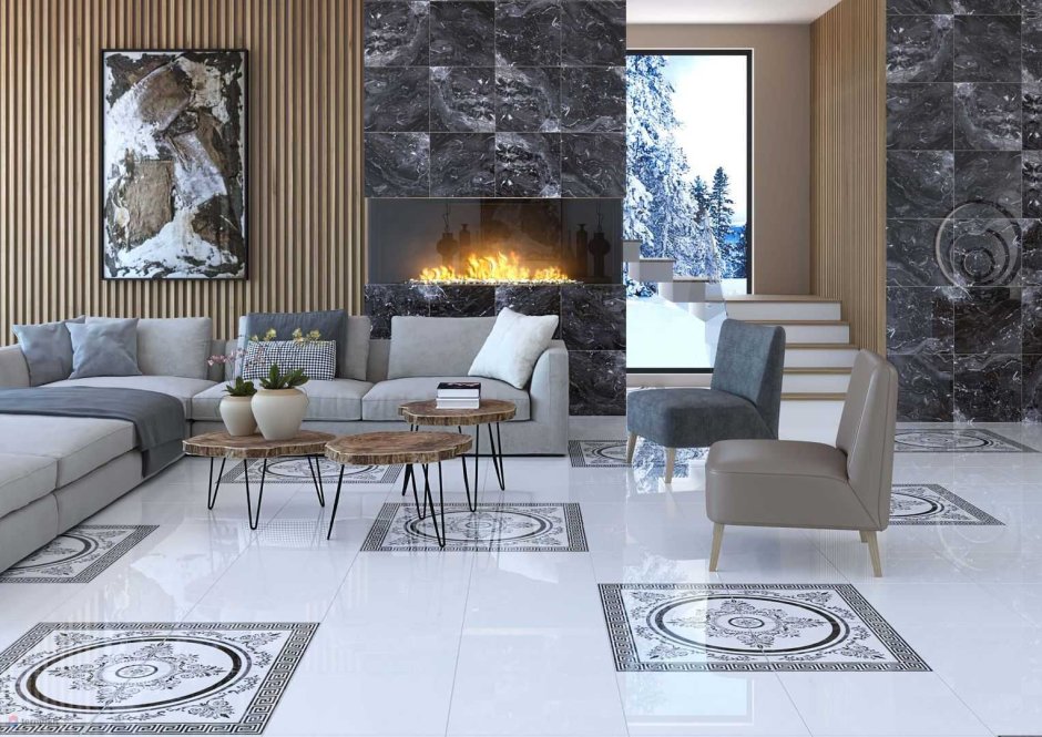 Керамическая плитка click Ceramica Estatuario Nero