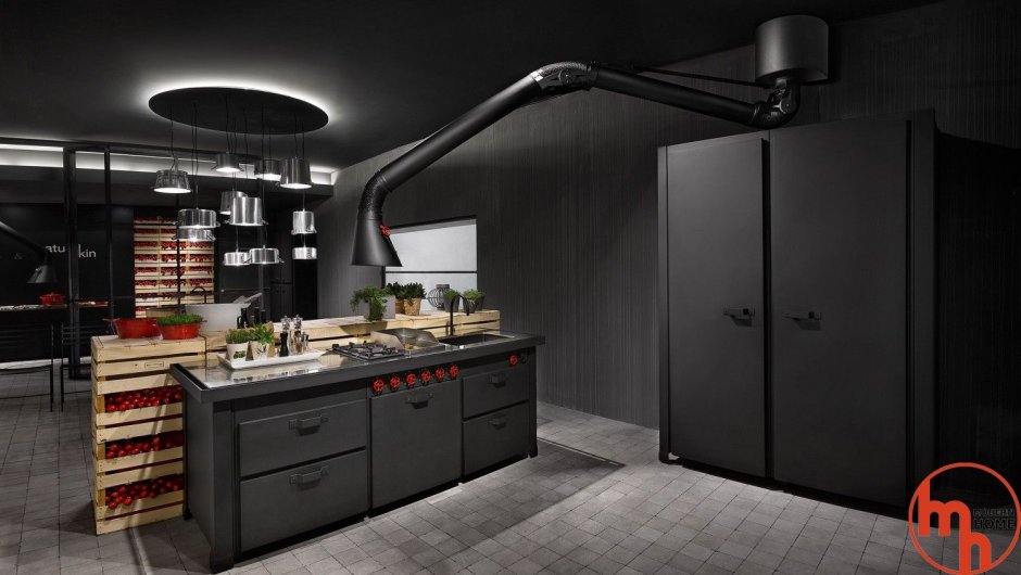 Вытяжка в стиле лофт