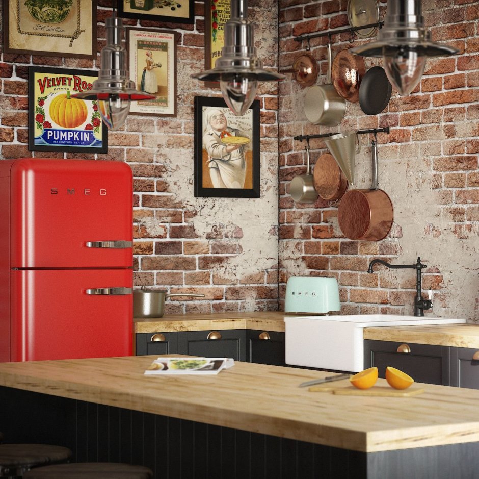 Вентиляционные трубы в стиле лофт