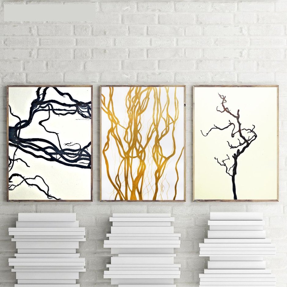 Монохромные картины для интерьера