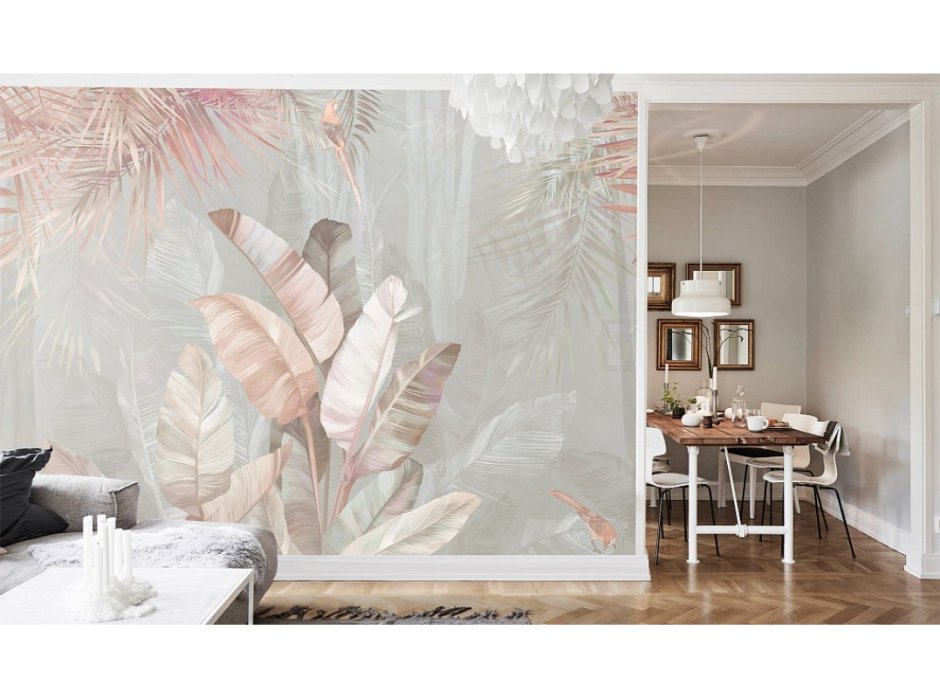 Фрески в интерьере кухни