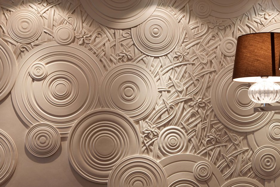 Панно с листьями в интерьере