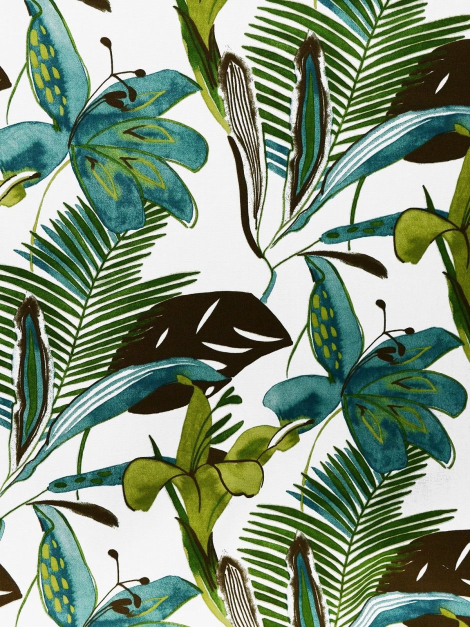 Принты с тропическими растениями